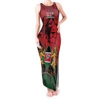 Kenya Independence Day Tank Maxi Dress 61st Anniversary - Coat Of Arms - Wonder Print Shop