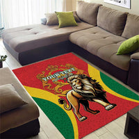 Personalised Morocco Proclamation Day Area Rug Barbary Lion Mix Islamic Pattern - Wonder Print Shop