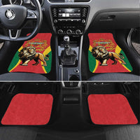 Personalised Morocco Proclamation Day Car Mats Barbary Lion Mix Islamic Pattern - Wonder Print Shop