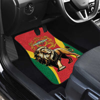 Personalised Morocco Proclamation Day Car Mats Barbary Lion Mix Islamic Pattern - Wonder Print Shop