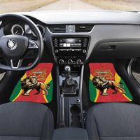 Personalised Morocco Proclamation Day Car Mats Barbary Lion Mix Islamic Pattern - Wonder Print Shop