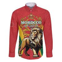 Personalised Morocco Proclamation Day Family Matching Puletasi and Hawaiian Shirt Barbary Lion Mix Islamic Pattern - Wonder Print Shop