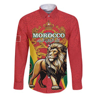 Personalised Morocco Proclamation Day Family Matching Summer Maxi Dress and Hawaiian Shirt Barbary Lion Mix Islamic Pattern - Wonder Print Shop