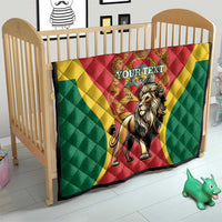 Personalised Morocco Proclamation Day Quilt Barbary Lion Mix Islamic Pattern - Wonder Print Shop