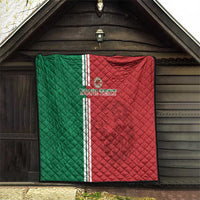 Custom Morocco Football Quilt Go Atlas Lions - Wonder Print Shop