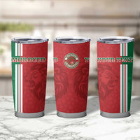 Custom Morocco Football Tumbler Cup Go Atlas Lions - Wonder Print Shop