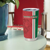 Custom Morocco Football Tumbler Cup Go Atlas Lions - Wonder Print Shop