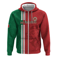 Custom Morocco Football Zip Hoodie Go Atlas Lions - Wonder Print Shop