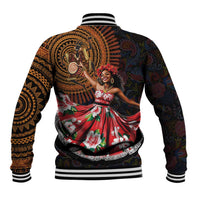 Sega Traditional Dance Baseball Jacket Paisley Mix African Pattern