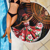 Sega Traditional Dance Beach Blanket Paisley Mix African Pattern