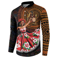 Sega Traditional Dance Button Sweatshirt Paisley Mix African Pattern