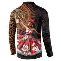 Sega Traditional Dance Button Sweatshirt Paisley Mix African Pattern