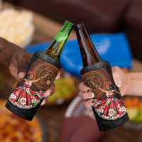 Sega Traditional Dance 4 in 1 Can Cooler Tumbler Paisley Mix African Pattern