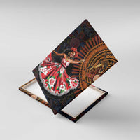 Sega Traditional Dance Canvas Wall Art Paisley Mix African Pattern