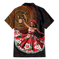 Sega Traditional Dance Family Matching Mermaid Dress and Hawaiian Shirt Paisley Mix African Pattern