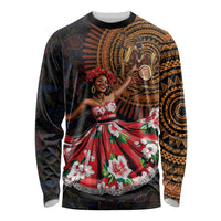 Sega Traditional Dance Long Sleeve Shirt Paisley Mix African Pattern