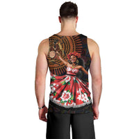 Sega Traditional Dance Men Tank Top Paisley Mix African Pattern