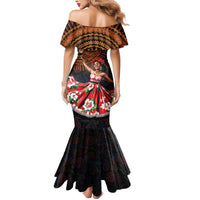 Sega Traditional Dance Mermaid Dress Paisley Mix African Pattern