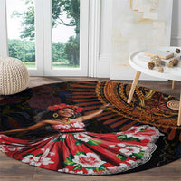 Sega Traditional Dance Round Carpet Paisley Mix African Pattern - Wonder Print Shop