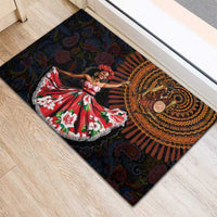 Sega Traditional Dance Rubber Doormat Paisley Mix African Pattern - Wonder Print Shop