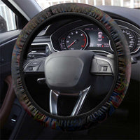 Sega Traditional Dance Steering Wheel Cover Paisley Mix African Pattern - Wonder Print Shop