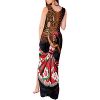 Sega Traditional Dance Tank Maxi Dress Paisley Mix African Pattern - Wonder Print Shop