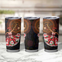 Sega Traditional Dance Tumbler Cup Paisley Mix African Pattern - Wonder Print Shop