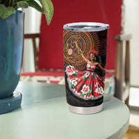 Sega Traditional Dance Tumbler Cup Paisley Mix African Pattern - Wonder Print Shop