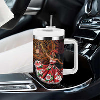 Sega Traditional Dance Tumbler With Handle Paisley Mix African Pattern - Wonder Print Shop