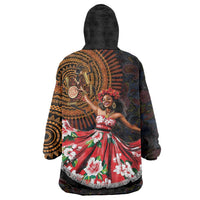 Sega Traditional Dance Wearable Blanket Hoodie Paisley Mix African Pattern - Wonder Print Shop