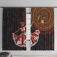 Sega Traditional Dance Window Curtain Paisley Mix African Pattern - Wonder Print Shop