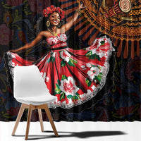 Sega Traditional Dance Window Curtain Paisley Mix African Pattern - Wonder Print Shop