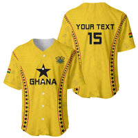 Custom Ghana Football Baseball Jersey Go Black Stars