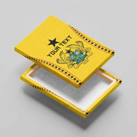 Custom Ghana Football Canvas Wall Art Go Black Stars