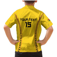 Custom Ghana Football Family Matching Mermaid Dress and Hawaiian Shirt Go Black Stars