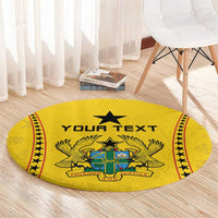 Custom Ghana Football Round Carpet Go Black Stars - Wonder Print Shop