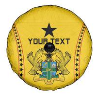 Custom Ghana Football Spare Tire Cover Go Black Stars - Wonder Print Shop