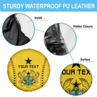 Custom Ghana Football Spare Tire Cover Go Black Stars - Wonder Print Shop