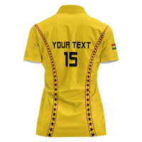 Custom Ghana Football Women Polo Shirt Go Black Stars - Wonder Print Shop