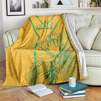 Custom South Africa Soccer Blanket Go Bafana Bafana
