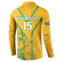Custom South Africa Soccer Button Sweatshirt Go Bafana Bafana