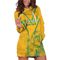 Custom South Africa Soccer Hoodie Dress Go Bafana Bafana