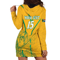 Custom South Africa Soccer Hoodie Dress Go Bafana Bafana