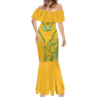 Custom South Africa Soccer Mermaid Dress Go Bafana Bafana