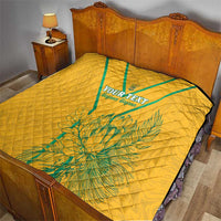 Custom South Africa Soccer Quilt Go Bafana Bafana