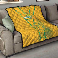 Custom South Africa Soccer Quilt Go Bafana Bafana