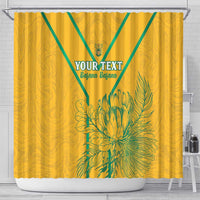 Custom South Africa Soccer Shower Curtain Go Bafana Bafana