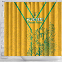 Custom South Africa Soccer Shower Curtain Go Bafana Bafana