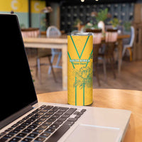Custom South Africa Soccer Skinny Tumbler Go Bafana Bafana