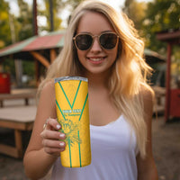 Custom South Africa Soccer Skinny Tumbler Go Bafana Bafana